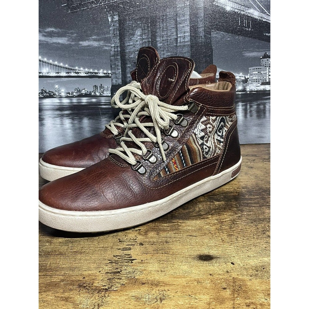 Inkkas Global Leather Sneaker High Top Shoe Camping Boot Women's Size 9